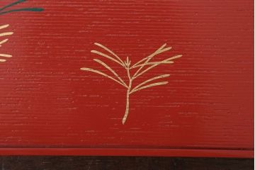 アンティーク雑貨　中古　象彦　松寿盆(菓子盆)　2枚セット(箱付)