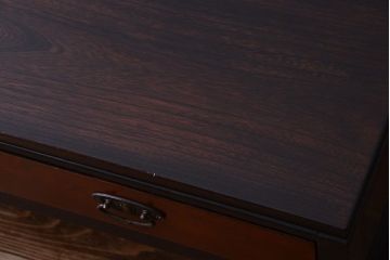 アンティーク家具　和製アンティーク　天板欅材!小ぶりな文机