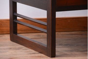 アンティーク家具　和製アンティーク　天板欅材!小ぶりな文机