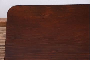 アンティーク家具　和製アンティーク　前板黒柿材!小ぶりな文机