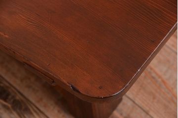アンティーク家具　和製アンティーク　前板黒柿材!小ぶりな文机