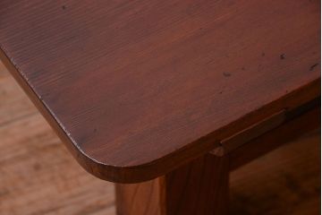 アンティーク家具　和製アンティーク　前板黒柿材!小ぶりな文机