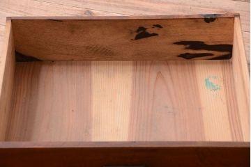アンティーク家具　和製アンティーク　前板黒柿材!小ぶりな文机