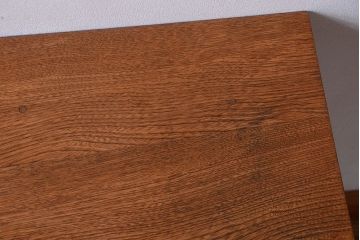 レトロ家具　アンティークペイント　古い木のレトロな平机(デスク)(2)