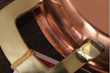 アンティーク雑貨　ビンテージ　スイスSpring(スプリング)　銅製オーバルパン