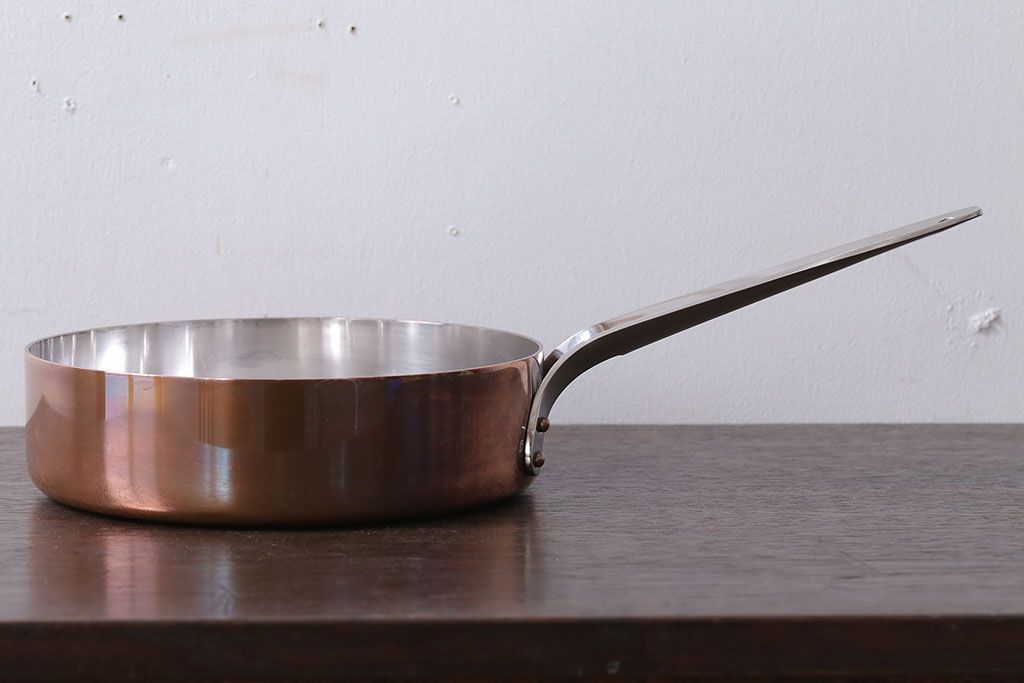 アンティーク雑貨　ビンテージ　デンマークGeorg Jensen(ジョージ・ジェンセン) 銅製の片手鍋(2)