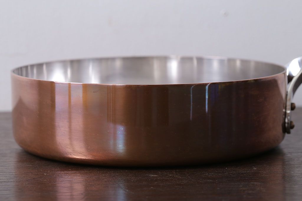 アンティーク雑貨　ビンテージ　デンマークGeorg Jensen(ジョージ・ジェンセン) 銅製の片手鍋(2)