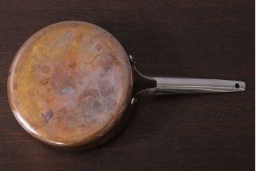 アンティーク雑貨　ビンテージ　デンマークGeorg Jensen(ジョージ・ジェンセン) 銅製の片手鍋(2)