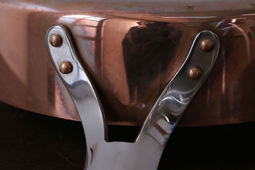 アンティーク雑貨　ビンテージ　デンマークGeorg Jensen(ジョージ・ジェンセン) 銅製の片手鍋(2)