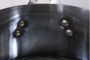 アンティーク雑貨 ビンテージ デンマークGeorg Jensen(ジョージ・ジェンセン) 銅製の片手鍋(蓋付き)