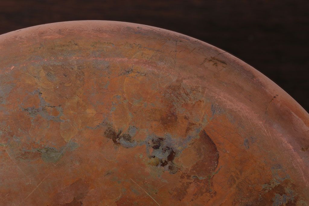 アンティーク雑貨 ビンテージ デンマークGeorg Jensen(ジョージ・ジェンセン) 銅製の片手鍋(蓋付き)