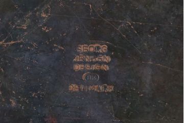 アンティーク雑貨 ビンテージ デンマークGeorg Jensen(ジョージ・ジェンセン) 銅製の片手鍋(蓋付き)