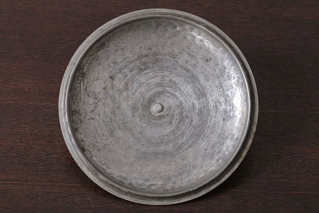 アンティーク雑貨　ビンテージ　スイスStockli Netstal　木製取っ手の銅製両手鍋