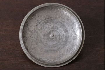 アンティーク雑貨　ビンテージ　スイスStockli Netstal　木製取っ手の銅製両手鍋