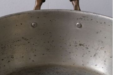 アンティーク雑貨　ビンテージ　銅製のシャビーな両手鍋