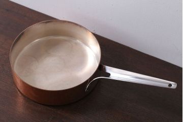 アンティーク雑貨　ビンテージ　デンマークGeorg Jensen(ジョージ・ジェンセン) 銅製の片手鍋