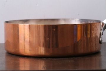 アンティーク雑貨　ビンテージ　デンマークGeorg Jensen(ジョージ・ジェンセン) 銅製の片手鍋