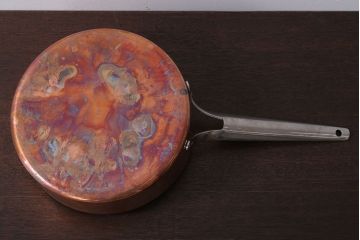 アンティーク雑貨　ビンテージ　デンマークGeorg Jensen(ジョージ・ジェンセン) 銅製の片手鍋