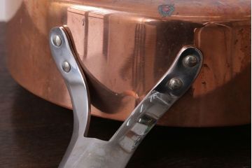 アンティーク雑貨　ビンテージ　デンマークGeorg Jensen(ジョージ・ジェンセン) 銅製の片手鍋