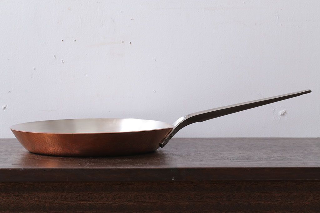 アンティーク雑貨　ビンテージ　デンマークGeorg Jensen(ジョージ・ジェンセン) 銅製のフライパン