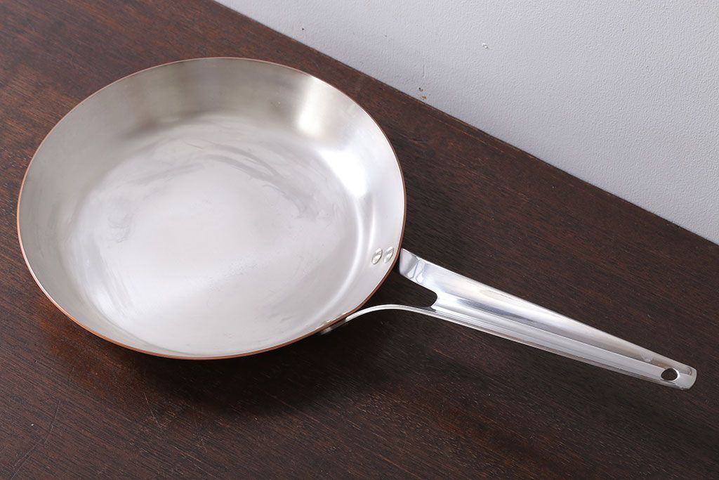 アンティーク雑貨　ビンテージ　デンマークGeorg Jensen(ジョージ・ジェンセン) 銅製のフライパン