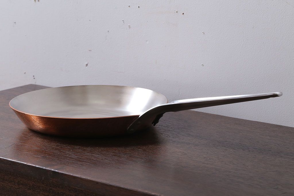 アンティーク雑貨　ビンテージ　デンマークGeorg Jensen(ジョージ・ジェンセン) 銅製のフライパン