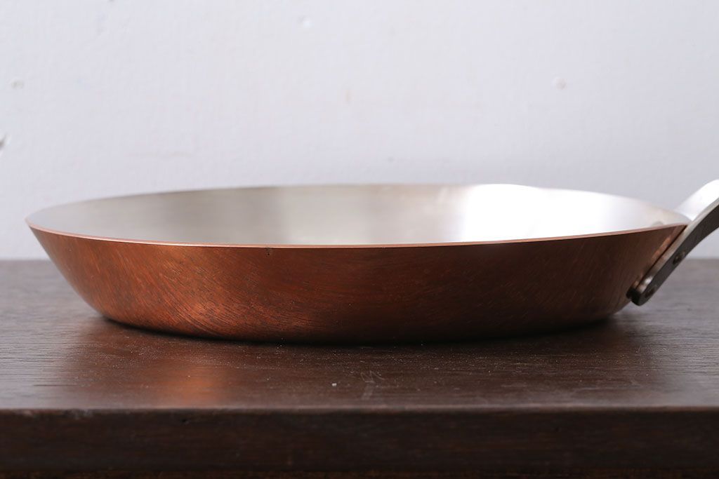 アンティーク雑貨　ビンテージ　デンマークGeorg Jensen(ジョージ・ジェンセン) 銅製のフライパン