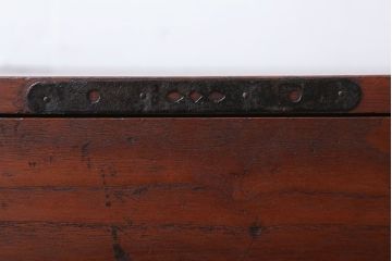 アンティーク家具　和製アンティーク　シンプルな丸金具の時代箪笥ローボード(1)