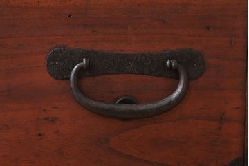 アンティーク家具　和製アンティーク　シンプルな丸金具!時代箪笥ローボード