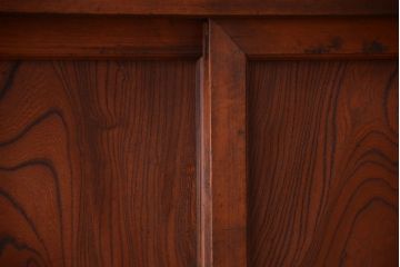アンティーク家具　古民具・骨董　明治〜大正期　欅材と檜材!三尺　二段重ねアンティーク水屋箪笥