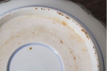 アンティーク雑貨　アンティーク　明治〜大正期　金襴手　色絵なます皿　2客セット(兎図)