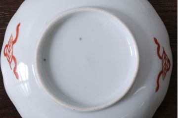 アンティーク雑貨　アンティーク　幕末〜明治　瓢箪の図　金襴手色絵なます皿など3客