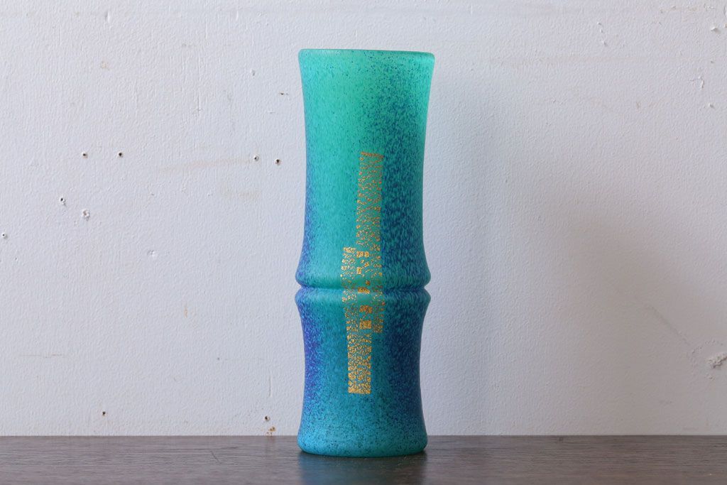 アンティーク雑貨　岩田久利　一節花瓶(ガラス)