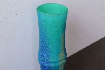 アンティーク雑貨　岩田久利　一節花瓶(ガラス)