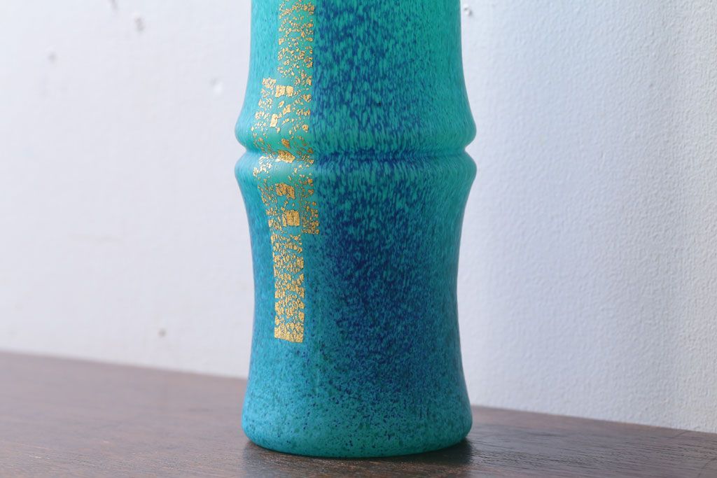 アンティーク雑貨　岩田久利　一節花瓶(ガラス)