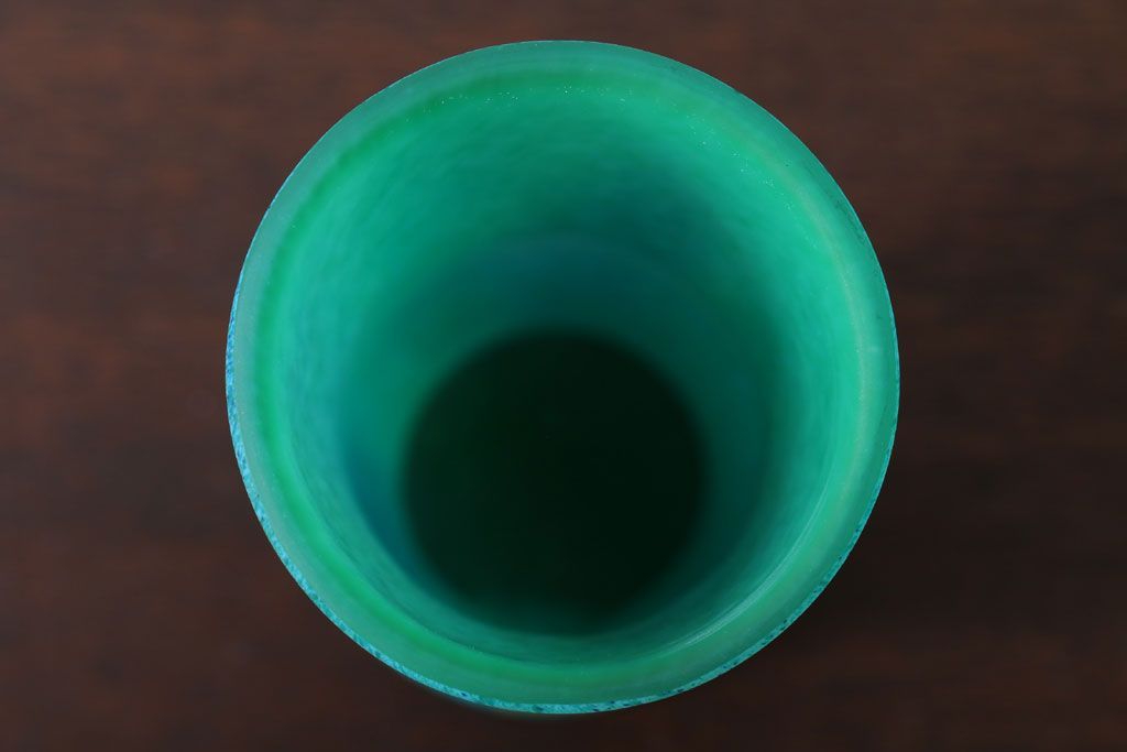 アンティーク雑貨　岩田久利　一節花瓶(ガラス)