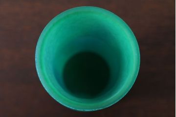 アンティーク雑貨　岩田久利　一節花瓶(ガラス)