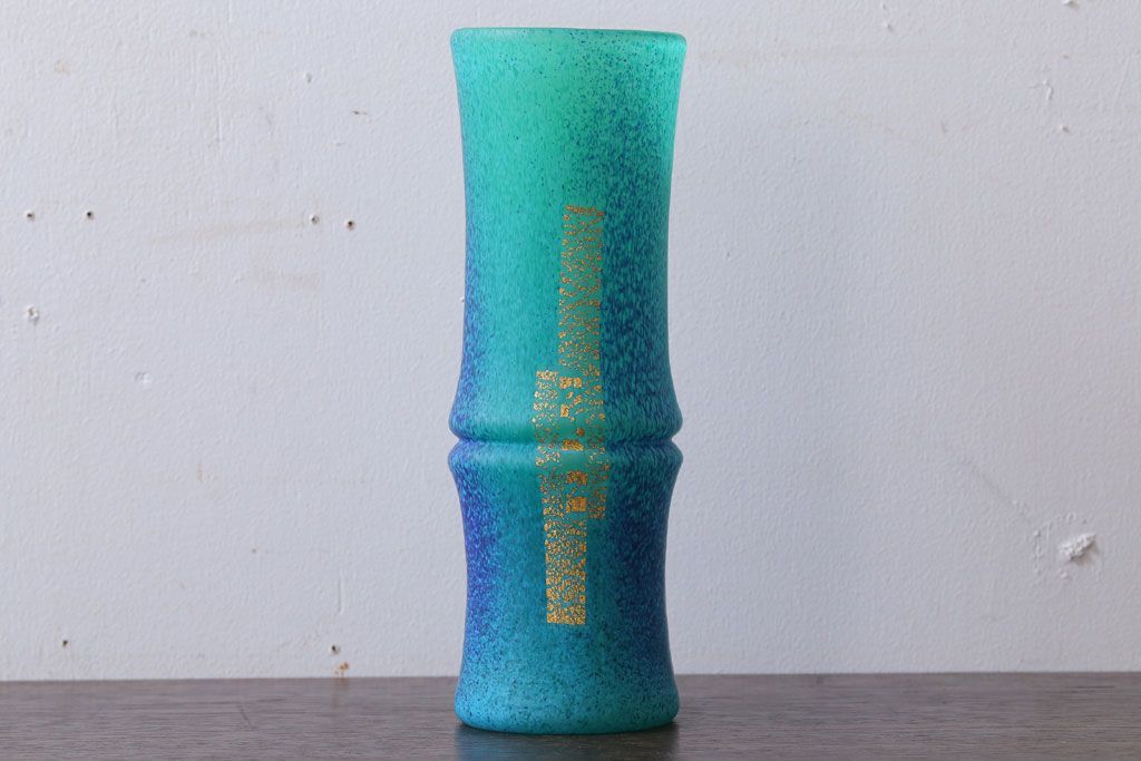 アンティーク雑貨　岩田久利　一節花瓶(ガラス)