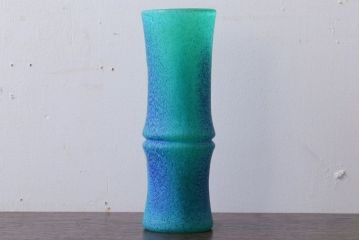 アンティーク雑貨　岩田久利　一節花瓶(ガラス)