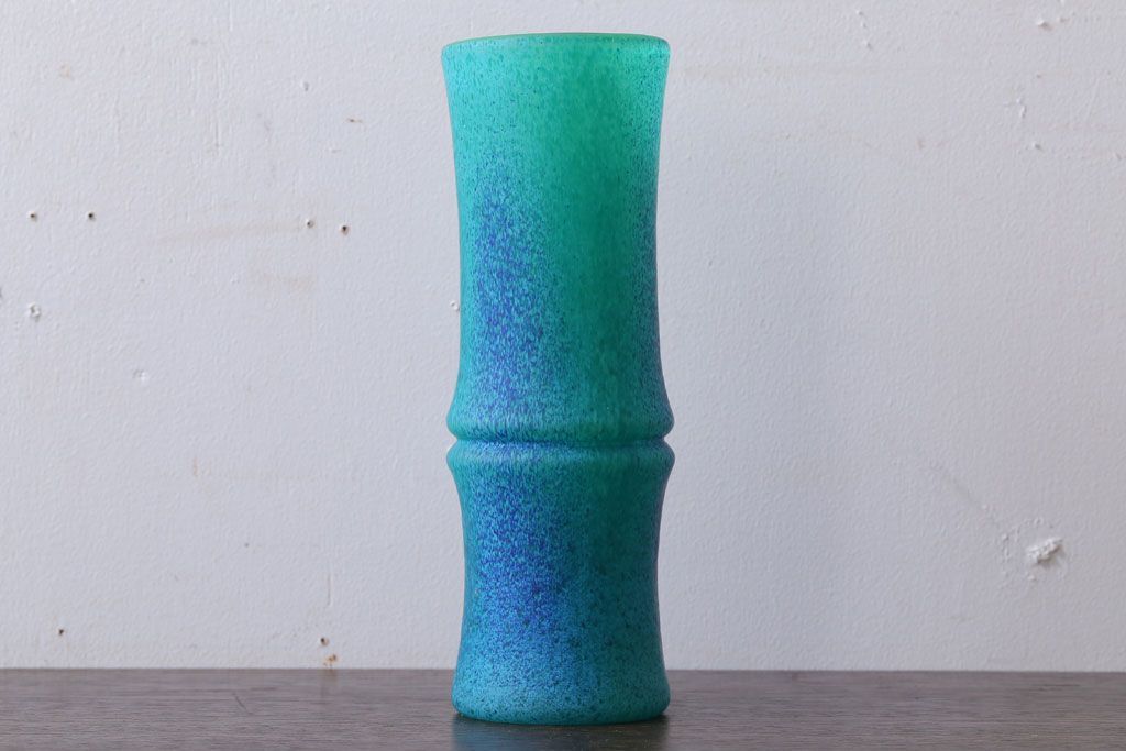 アンティーク雑貨　岩田久利　一節花瓶(ガラス)