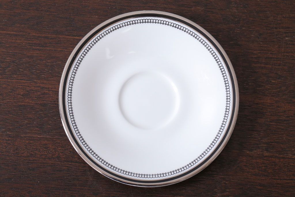 アンティーク雑貨　中古 イギリス ROYAL DOULTON(ロイヤルドルトン) SARABANDE(サラバンド)ダブルハンドルスープカップ&ソーサー(洋食器)