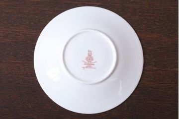 アンティーク雑貨　中古 イギリス ROYAL DOULTON(ロイヤルドルトン) SARABANDE(サラバンド)ダブルハンドルスープカップ&ソーサー(洋食器)