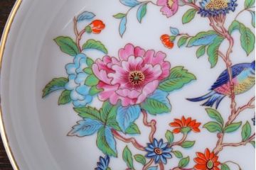 アンティーク雑貨　中古　MINTON (ミントン)など花柄の小皿3枚セット(洋食器)