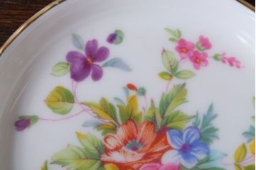 アンティーク雑貨　中古　MINTON (ミントン)など花柄の小皿3枚セット(洋食器)