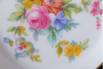 アンティーク雑貨　中古　MINTON (ミントン)など花柄の小皿3枚セット(洋食器)