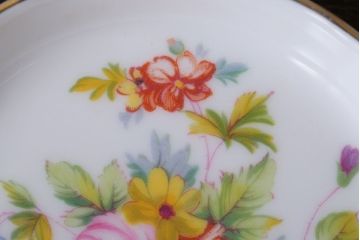 アンティーク雑貨　中古　MINTON (ミントン)など花柄の小皿3枚セット(洋食器)
