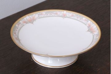 アンティーク雑貨　中古　ノリタケ(Noritake)　CHARLOTTE(シャーロット)　コンポート(フルーツ皿・高台皿)(洋食器)