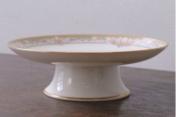 アンティーク雑貨　中古　ノリタケ(Noritake)　CHARLOTTE(シャーロット)　コンポート(フルーツ皿・高台皿)(洋食器)