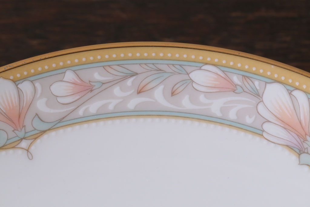 アンティーク雑貨　中古　ノリタケ(Noritake)　CHARLOTTE(シャーロット)　コンポート(フルーツ皿・高台皿)(洋食器)