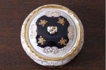 アンティーク雑貨　中古　REICHENBACH(ライヒェンバッハ)キャンディーディッシュ(ポット・菓子器)(洋食器)